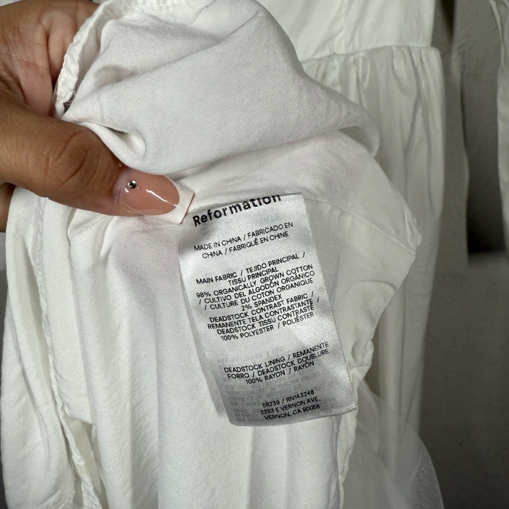 Reformation Elly Square Neck Midi Dress Size 0 - image 8